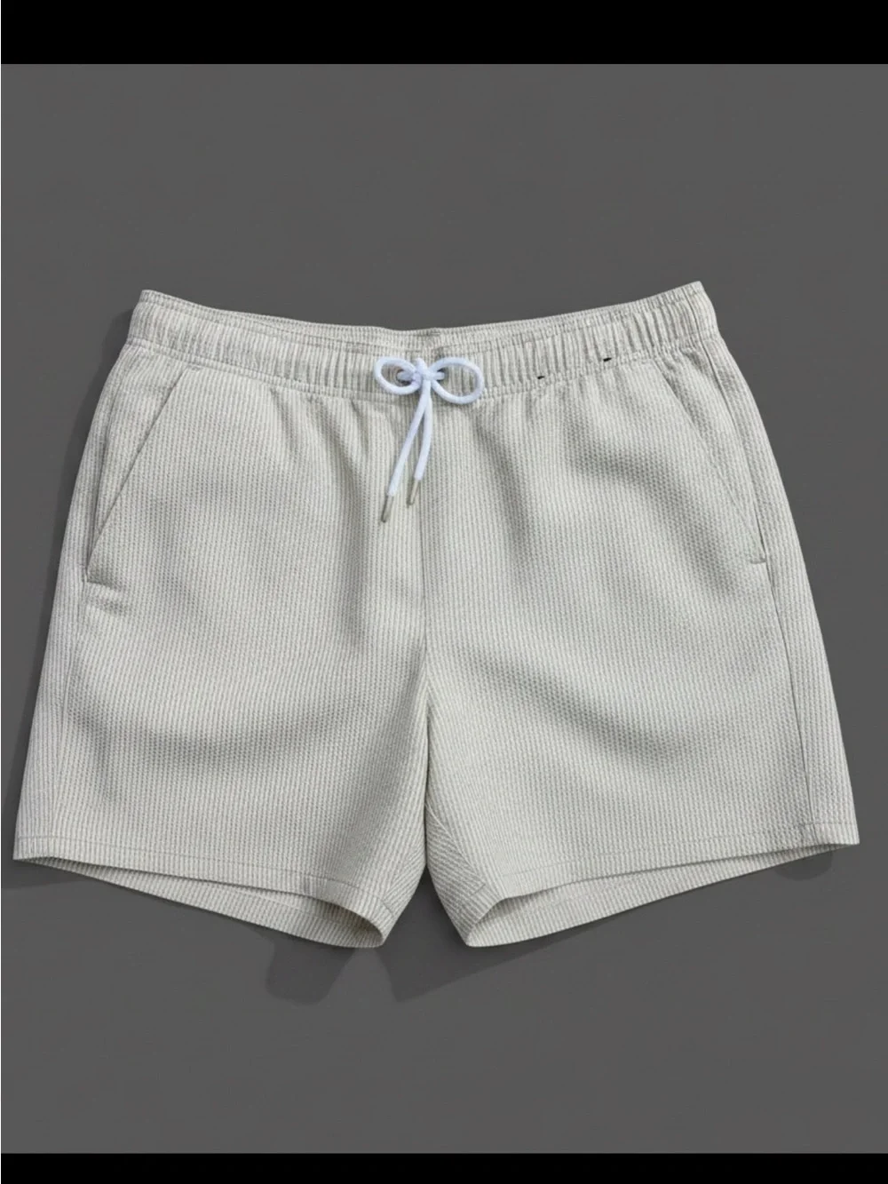 Hollister Cream men’s swim trunks